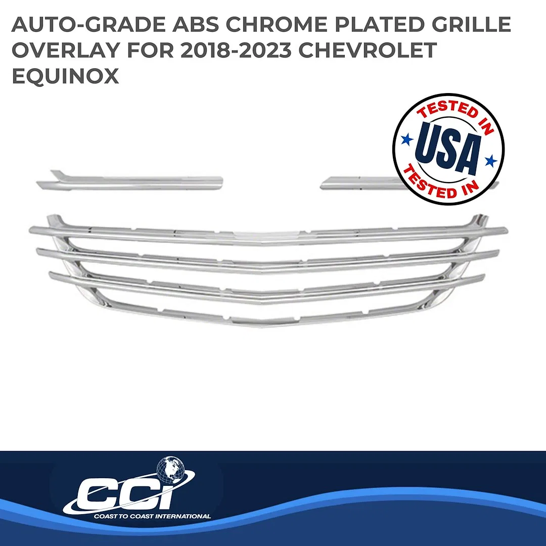 IWCGI152 – COAST2COAST Grille Insert, Overlay Mesh Style 3 Piece Chrome Plated ABS Plastic - view 2